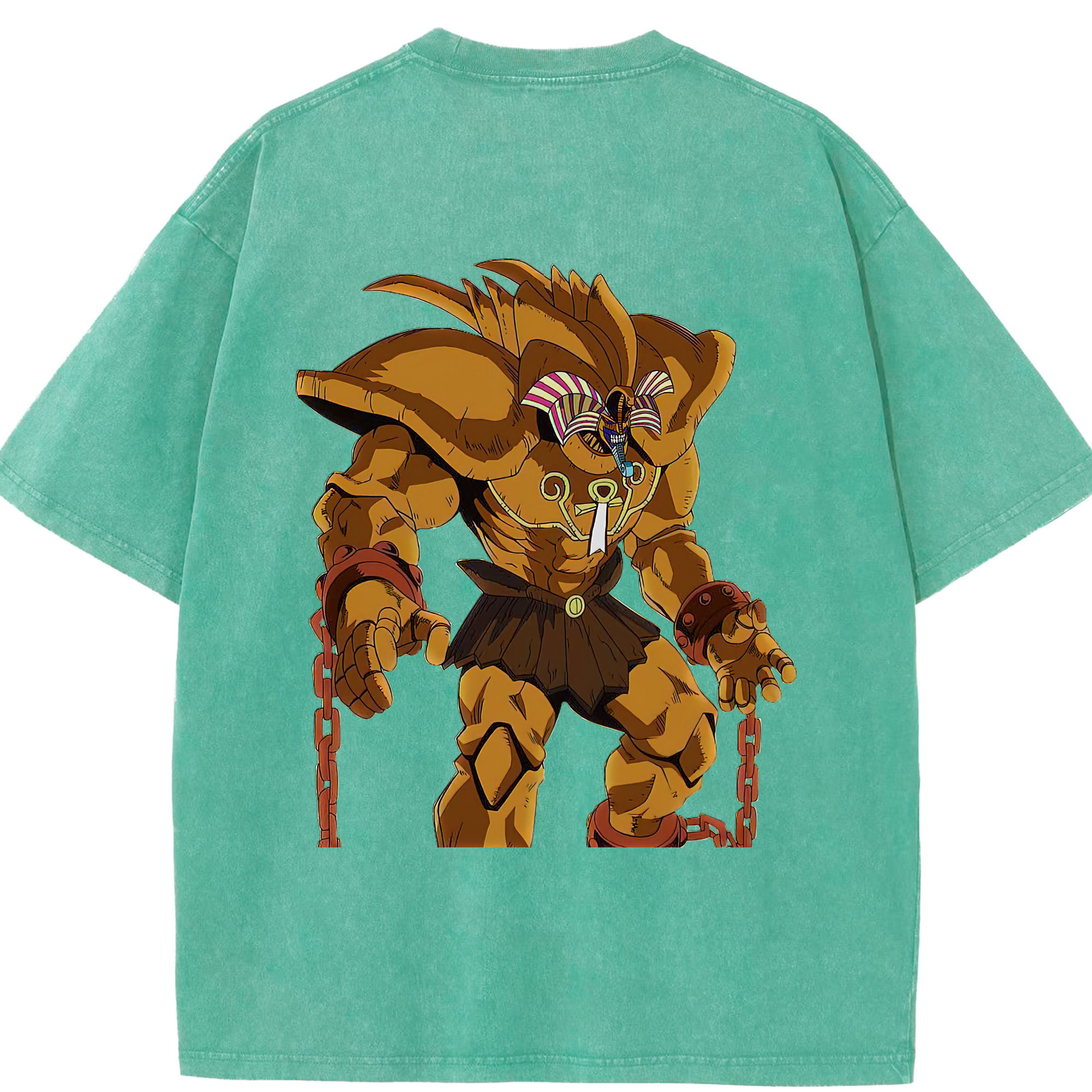 （画像用） 遊☆戯☆王 Yu-Gi-Oh! 綿100% ヴィンテージ風 半袖Tシャツ（背面プリント）